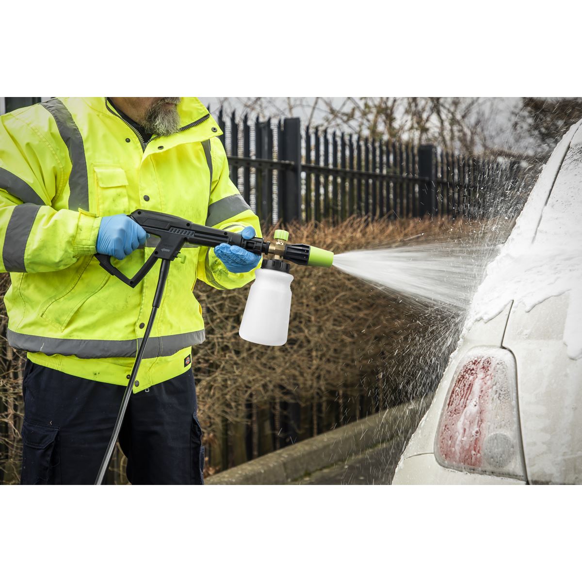 Sealey Snow Foam Gun For Pressure Washer Adjustable Quick Release SFG01