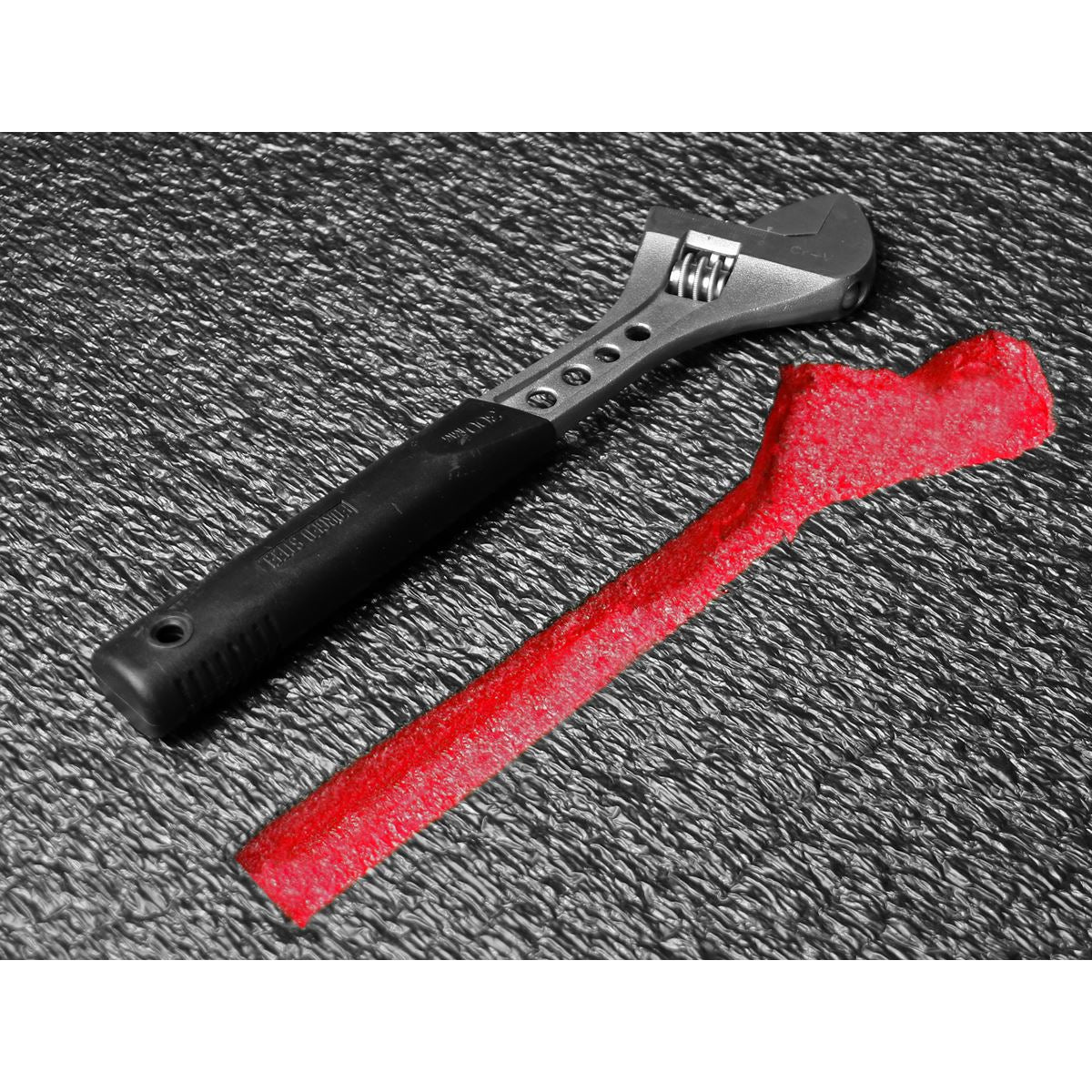 Sealey Easy Peel Shadow Foam&reg; Red/Black 50mm - Pack of 3 SFPK50R