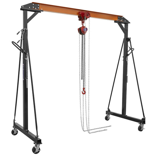 Sealey Portable Gantry Crane Adjustable 1 Tonne with Geared Trolley Combo SG1000KITG