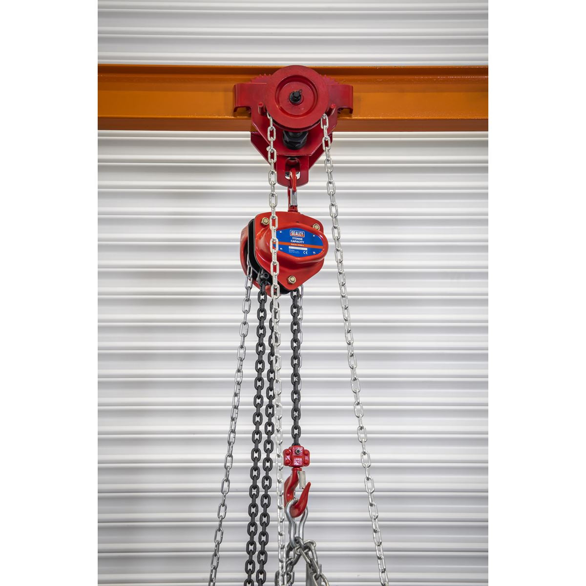 Sealey Portable Gantry Crane Adjustable 1 Tonne with Geared Trolley Combo SG1000KITG