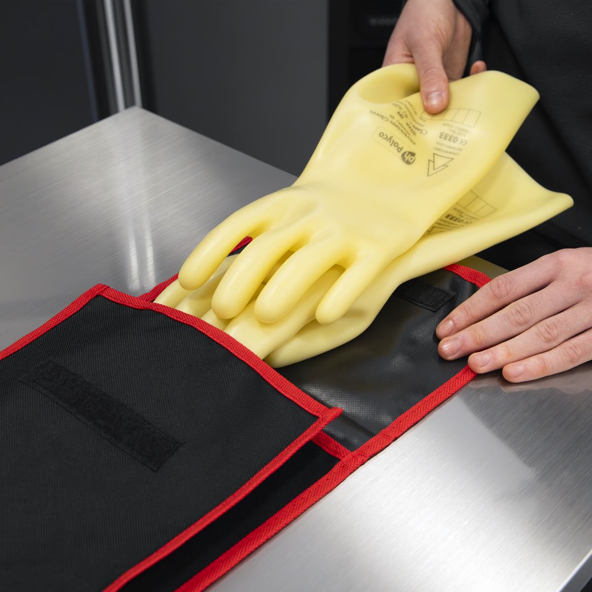 Sealey Electrician's Mechanical And Workmens Gloves Bag SGB2