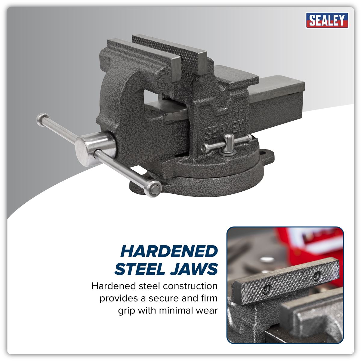 Sealey 100mm SG Iron Vice with Swivel Base SGV100L