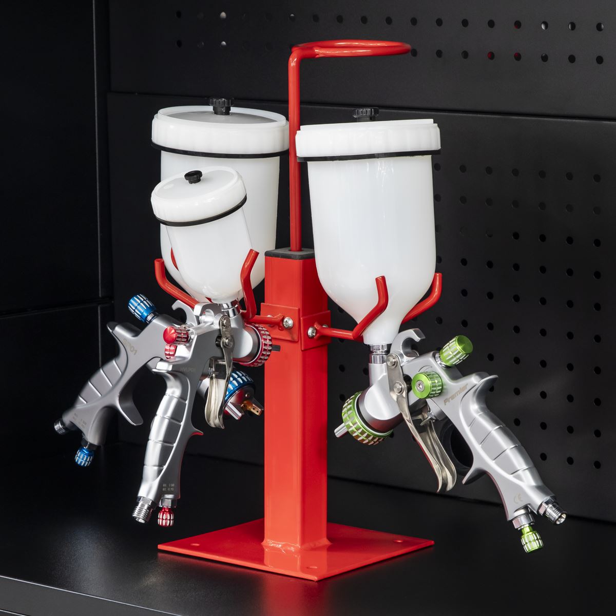 Sealey Spray Gun & Filter Holder - 3 Gun SH03