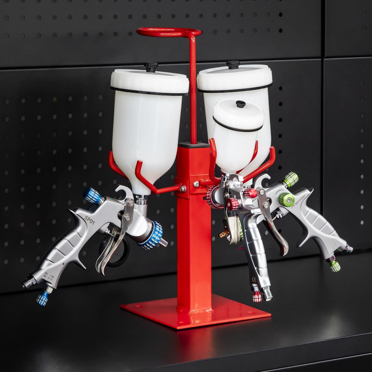 Sealey Spray Gun & Filter Holder - 3 Gun SH03