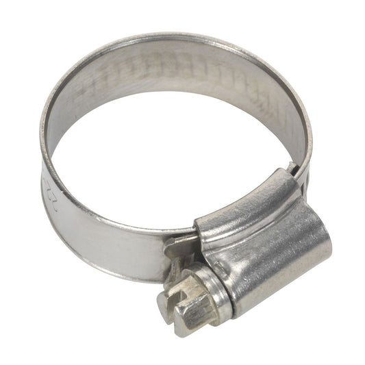 Sealey Hose Clip Stainless Steel �22-32mm Pack of 10 SHCSS0X