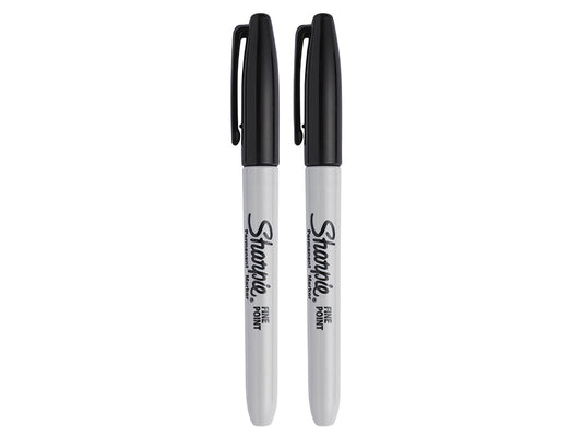 Sharpie® Fine Tip Permanent Marker Black (Pack 2) SHP1985860