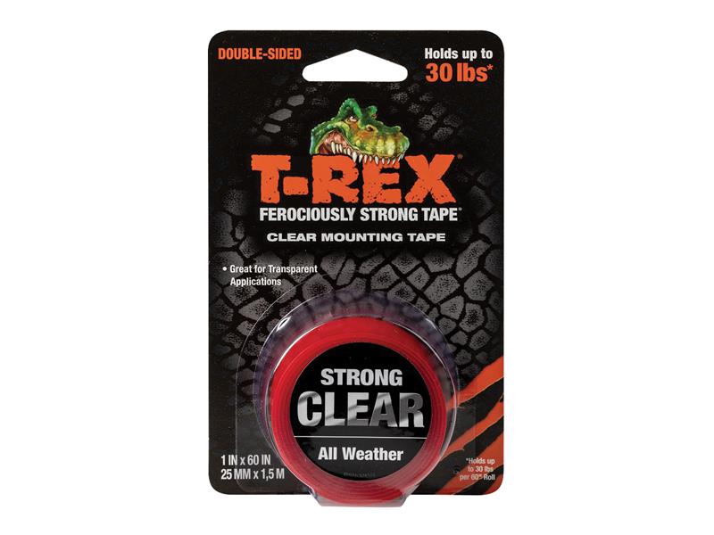 Shurtape T-REX® Clear Mounting Tape 25mm x 1.5m SHU285664