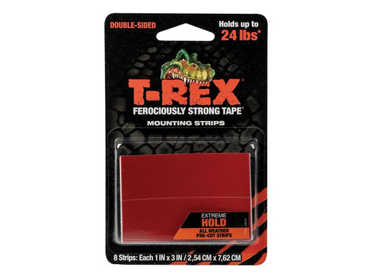 Shurtape T-REX® Extreme Hold Mounting Strips 2.54 x 7.62cm (Pack 8) SHU286252