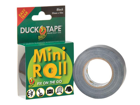 Shurtape Duck Tape® Mini Roll 25mm x 10m Black SHUDTMINI