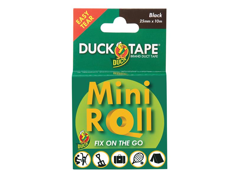 Shurtape Duck Tape® Mini Roll 25mm x 10m Black SHUDTMINI