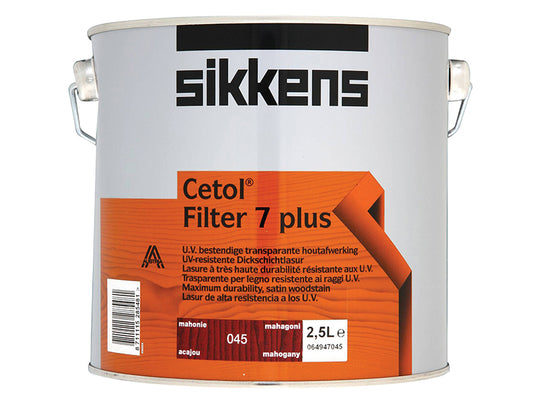 Sikkens Cetol Filter 7 Plus Translucent Woodstain Mahogany 2.5 litre SIKCF7PM25