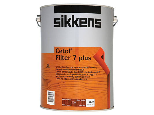 Sikkens Cetol Filter 7 Plus Translucent Woodstain Mahogany 5 litre SIKCF7PM5L