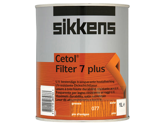 Sikkens Cetol Filter 7 Plus Translucent Woodstain Pine 1 litre SIKCF7PP1L