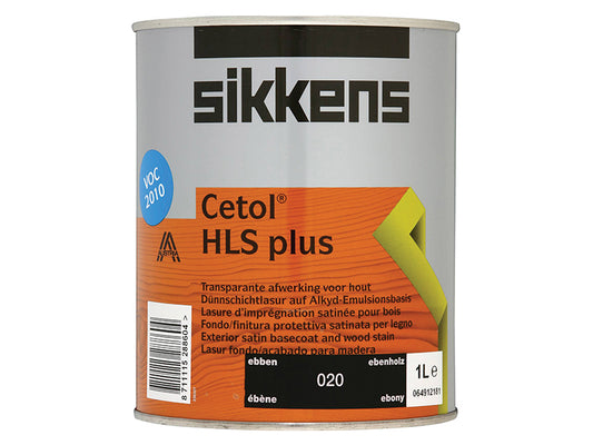 Sikkens Cetol HLS Plus Translucent Woodstain Ebony 1 litre SIKCHLSPE1L