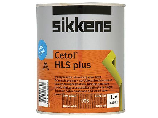 Sikkens Cetol HLS Plus Translucent Woodstain Light Oak 1 litre SIKCHLSPLO1L