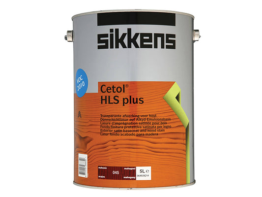 Sikkens Cetol HLS Plus Translucent Woodstain Mahogany 5 litre SIKCHLSPM5