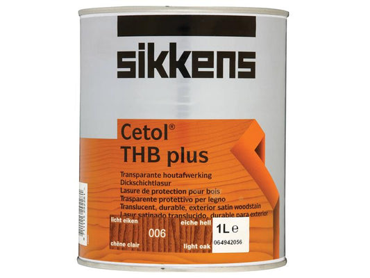 Sikkens Cetol THB Plus Translucent Woodstain Light Oak 1 litre SIKCTHBPLO1L