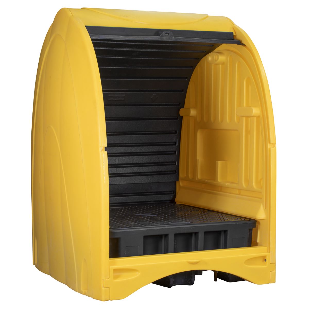 Sealey 4 Drum Spill Pallet with Hardcover 485L Capacity SJ1010