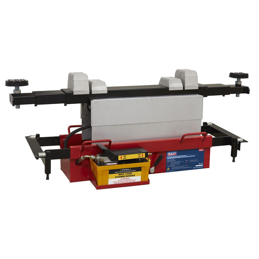 Sealey Air Jacking Beam 2 Tonne with Arm Extenders & Flat Roller Supports SJBEX200A
