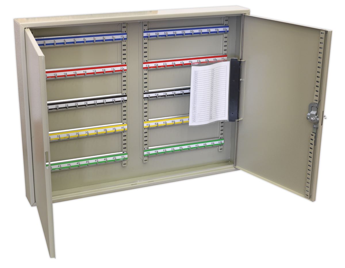 Sealey Key Cabinet 100 Key Capacity Wide SKC100W
