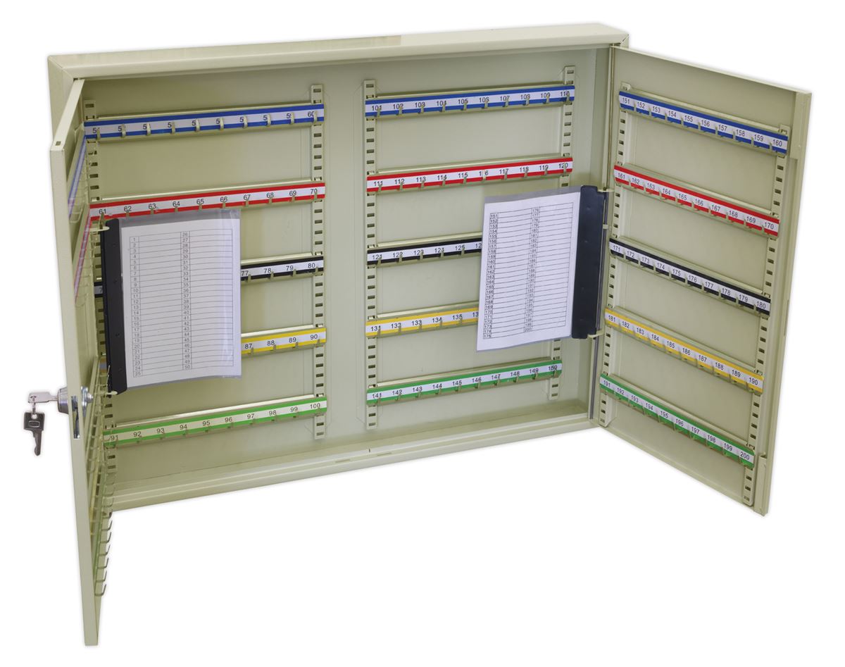 Sealey Key Cabinet 200 Key Capacity Wide SKC200W