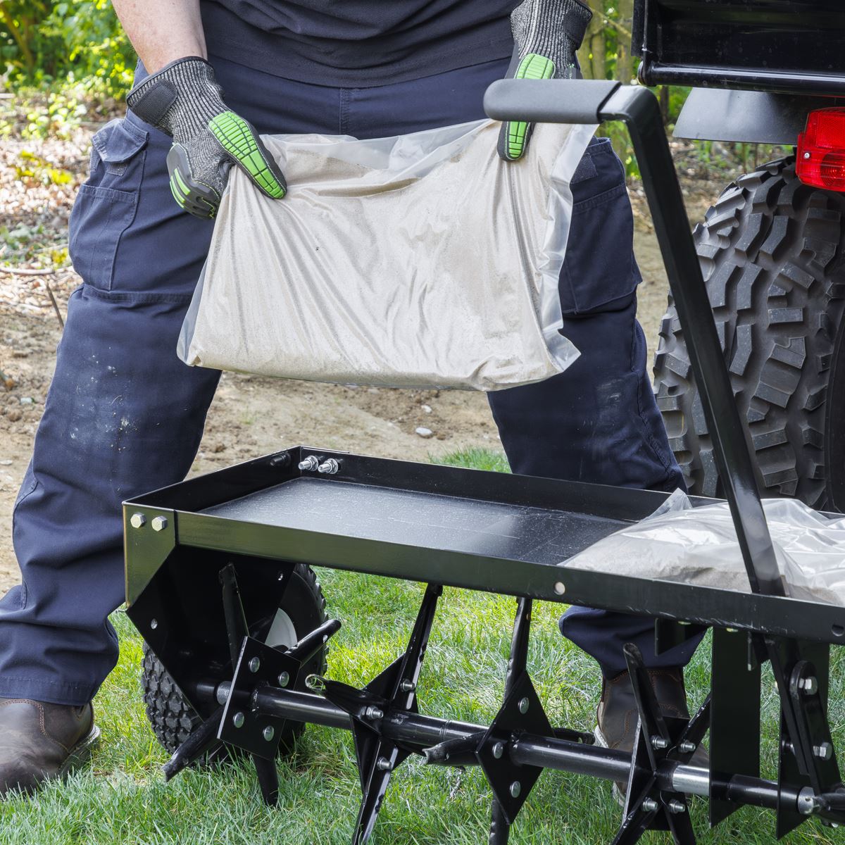 Sealey 48"Tow Behind Plug Aerator SLA48T