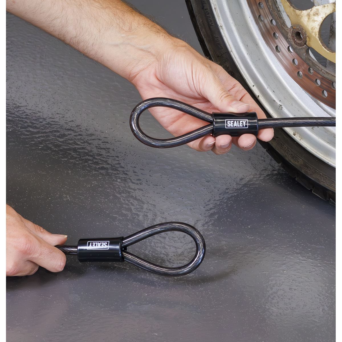 Sealey Motorcycle Steel Wire Security Tool Cable Without Lock 10mm x 5m SLC5M