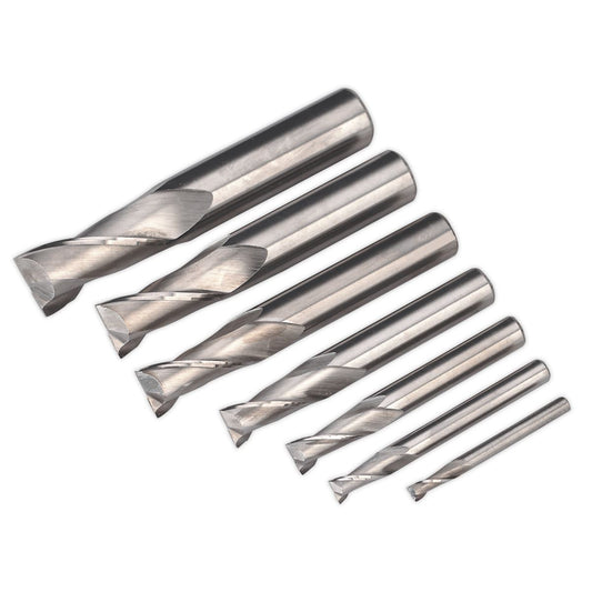 Sealey HSS End Mill Set �4-16mm 2 Flute SM2502EMSET