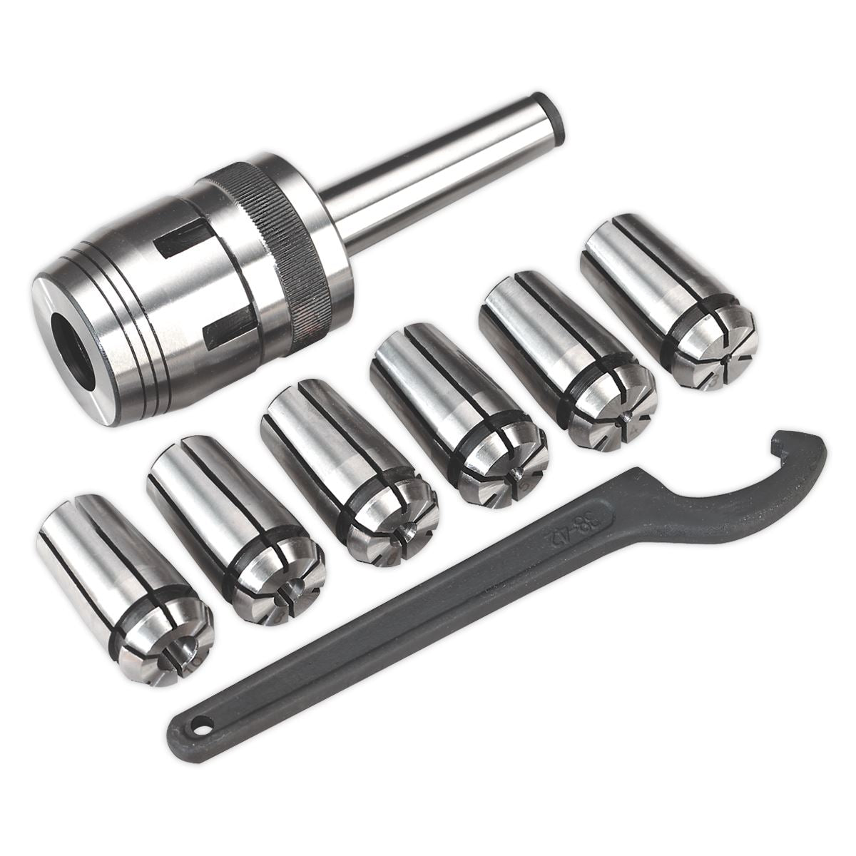 Sealey Mill Chuck Set MT2-M10 �3-10mm SM2503MCSET