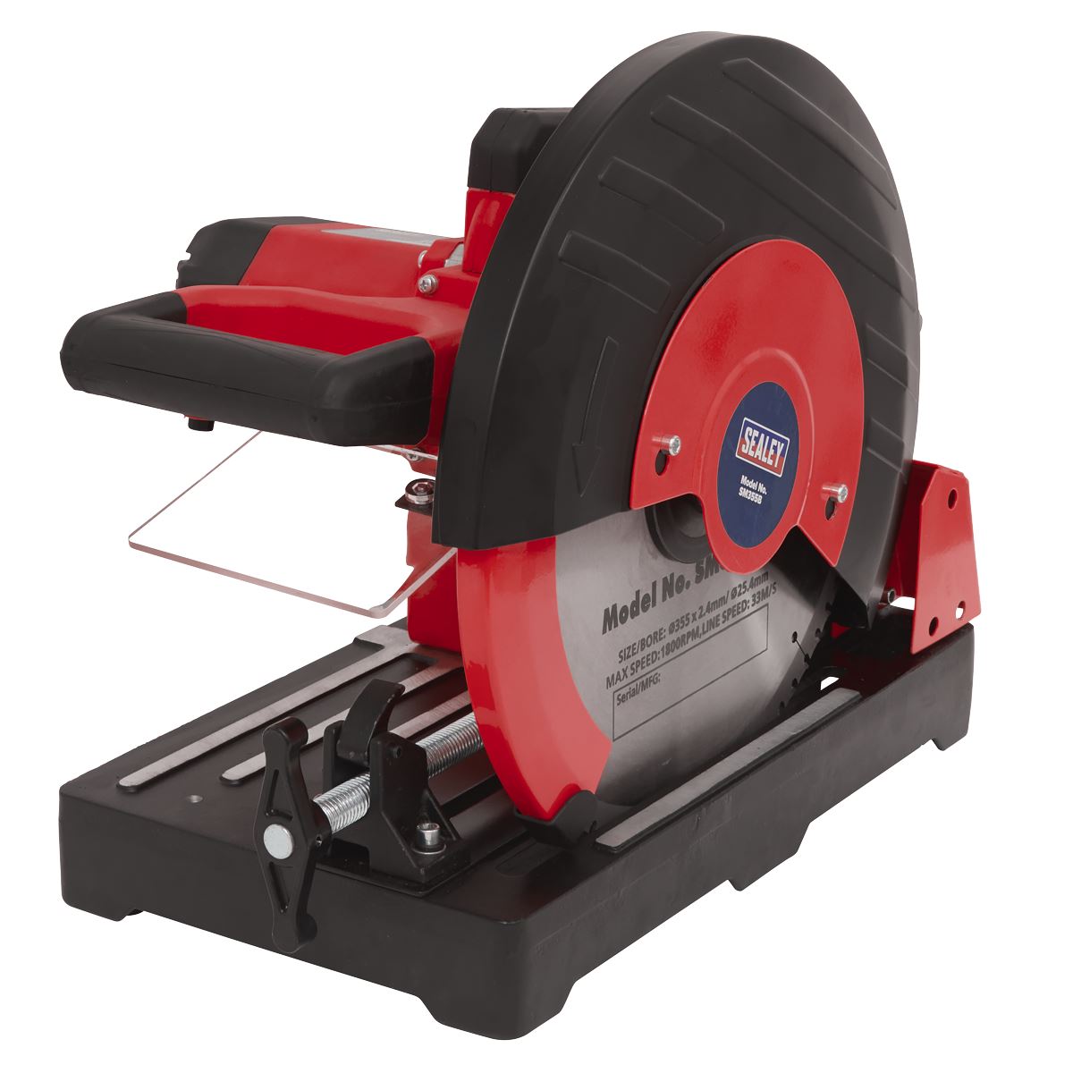 Sealey Cut Off Machine 355mm 230V with Blade 2480W Cuts Slow And Cold SM355B