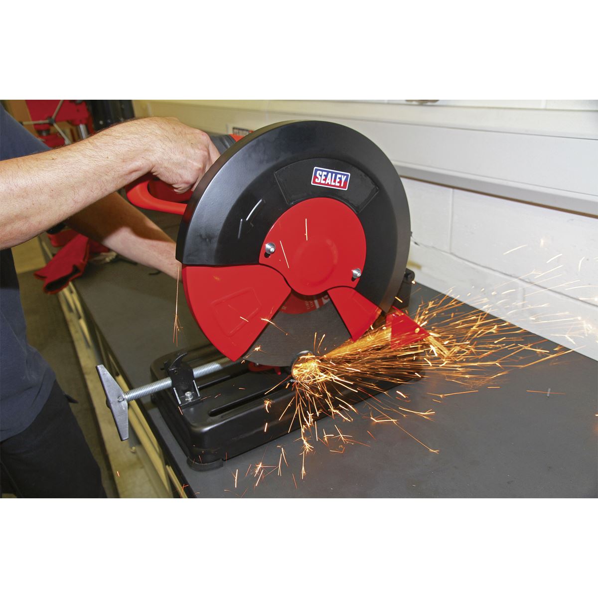 Sealey Cut Off Saw 355mm 230V Abrasive Disc Portable Unit SM355D