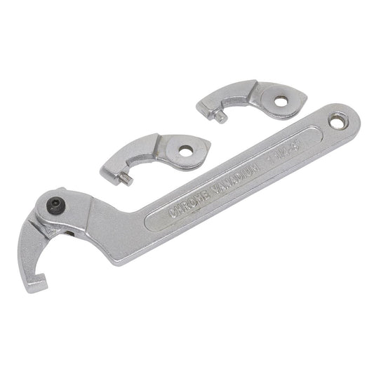 Sealey Adjustable C Spanner - Hook & Pin Wrench Set 4pc 32-76mm SMC2M
