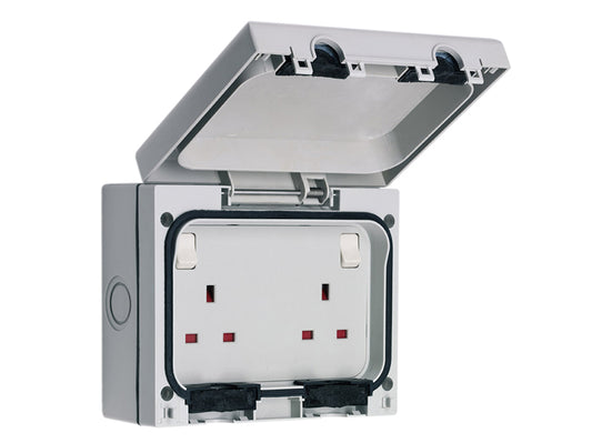 SMJ IP66 13A Socket 2-Gang SMJE613DB