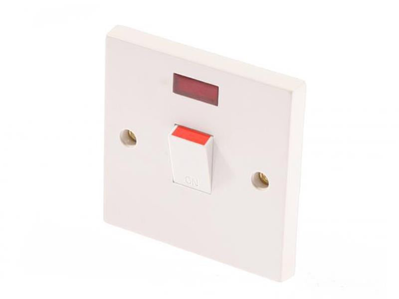 SMJ Traditional Profile Switch 1-Gang, Neon 20 Amp Double Pole SMJPPSW20DPN