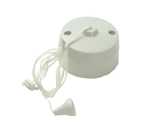 SMJ Ceiling Pull Switch 6A 1-Way Trade Pack SMJPPSWCL1W