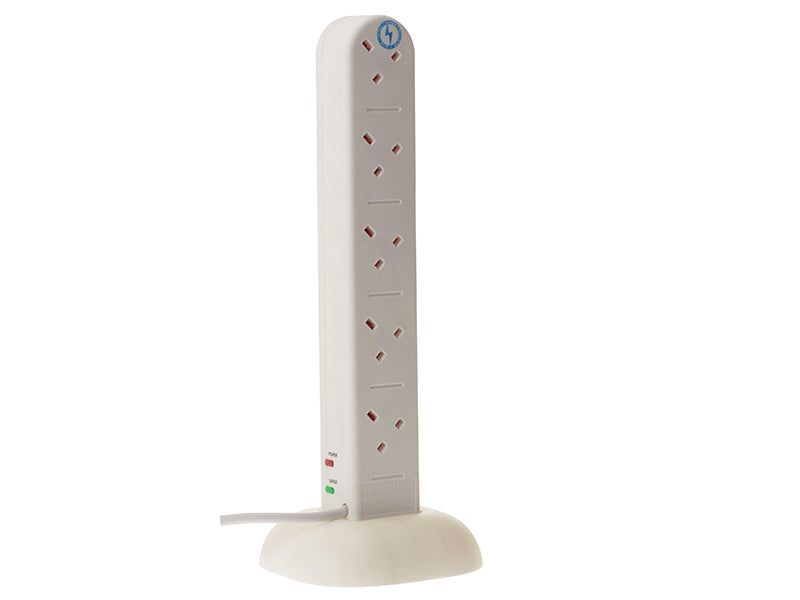 SMJ Mini Surge Tower 240V 10-Way Surge Protection 2m SMJS10WTTB