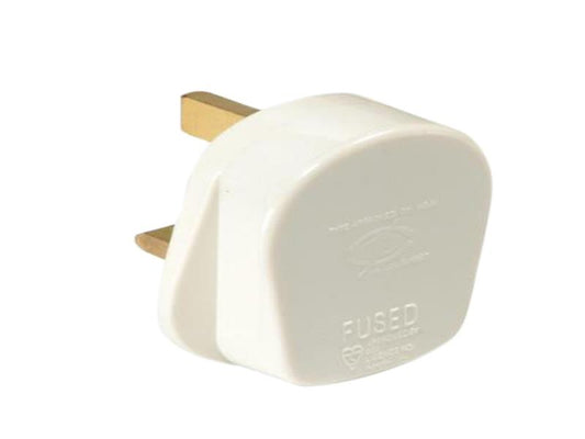 SMJ White Fused Plug 13A (Trade Pack 20) SMJTW13FP