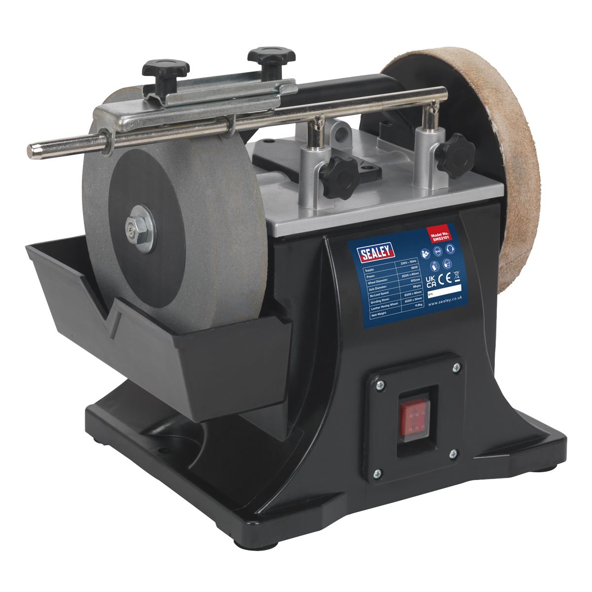 Sealey Sharpener �200mm with Honing Wheel 180W SMS2101