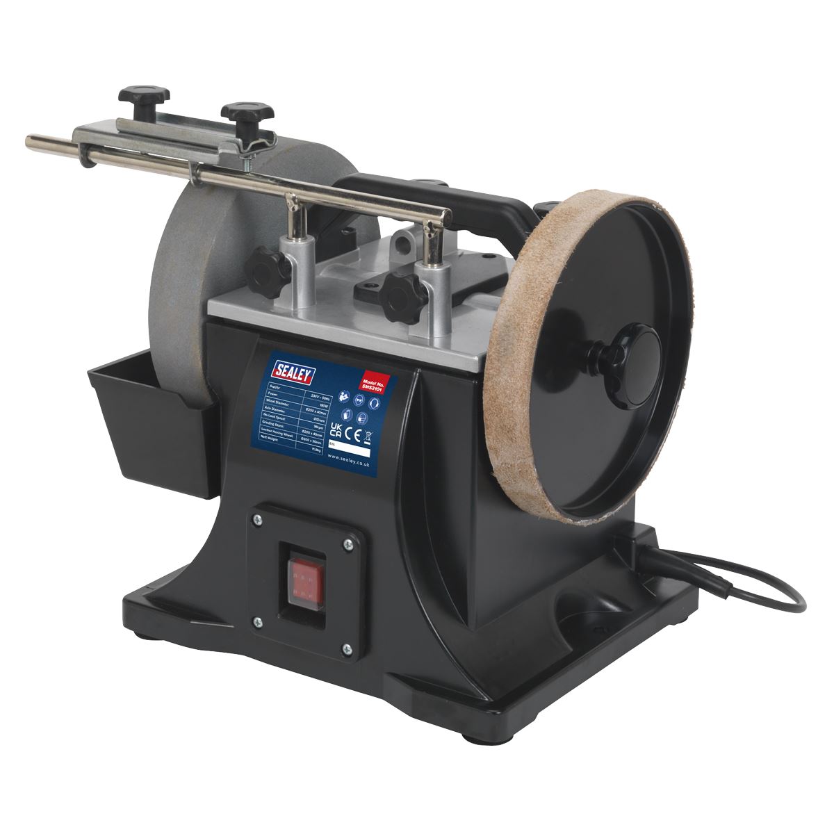 Sealey Sharpener �200mm with Honing Wheel 180W SMS2101