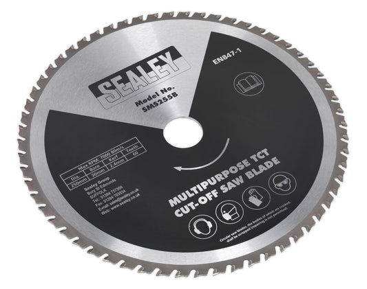 Sealey Multipurpose Cut-Off Saw Blade �250 x 2.4mm/�30mm 60tpu SMS255B