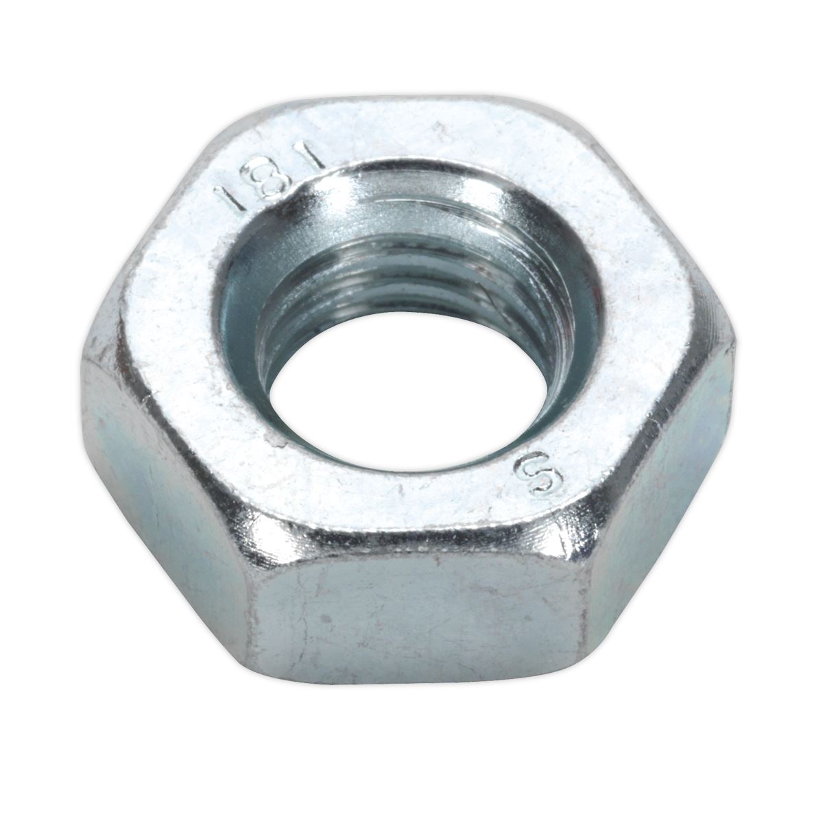 Sealey Steel Nut DIN 934 - M10 Zinc Pack of 100 SN10