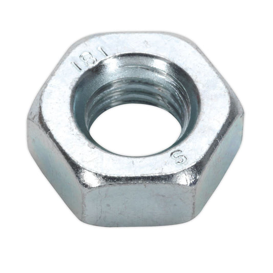 Sealey Steel Nut DIN 934 - M10 Zinc Pack of 100 SN10