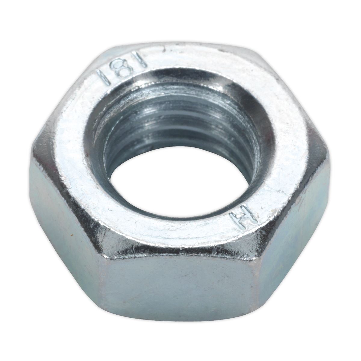 Sealey Steel Nut DIN 934 - M14 Zinc Pack of 25 SN14