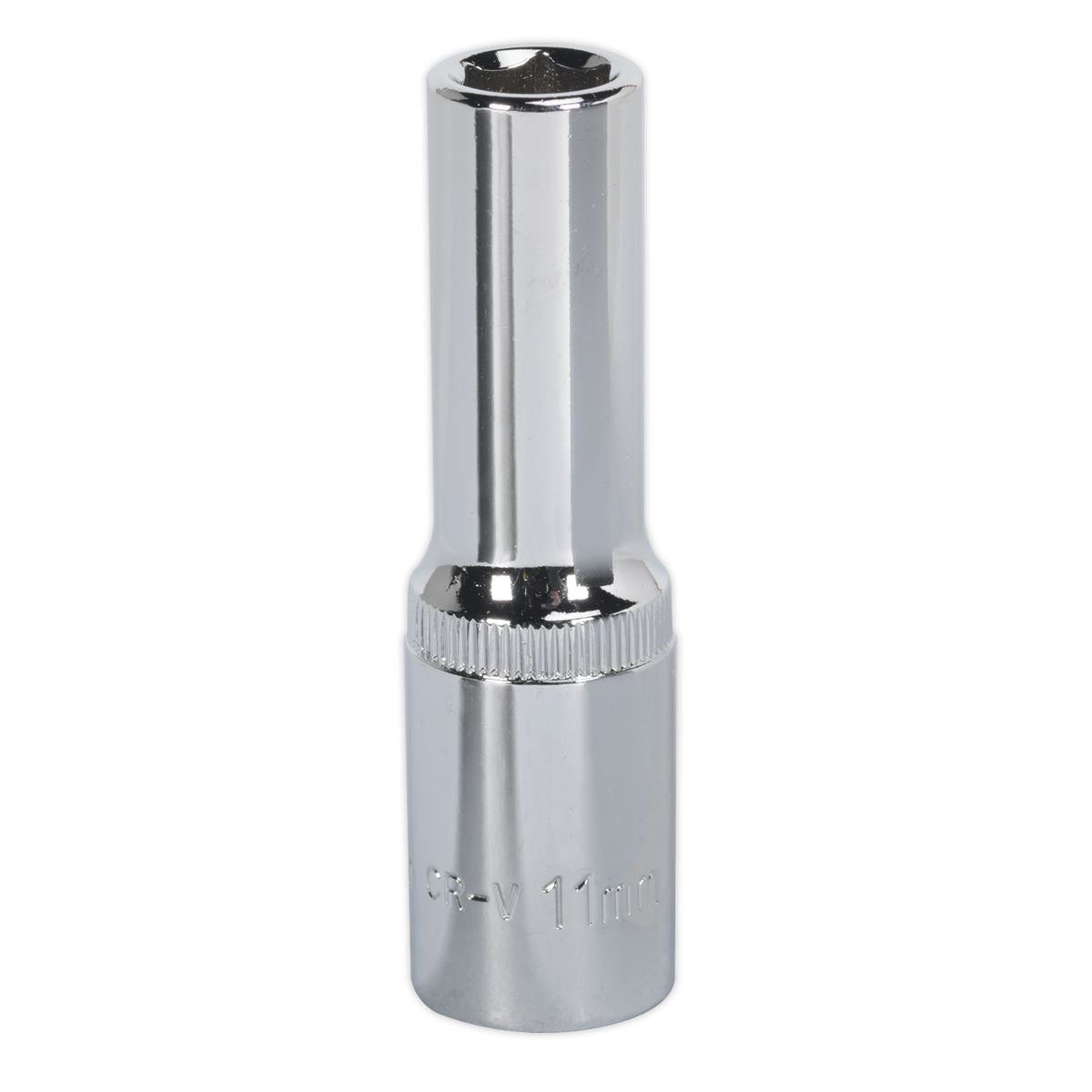 Sealey 11mm Deep Metric WallDrive Socket 1/2"Sq Drive Fully Polished SP1211D