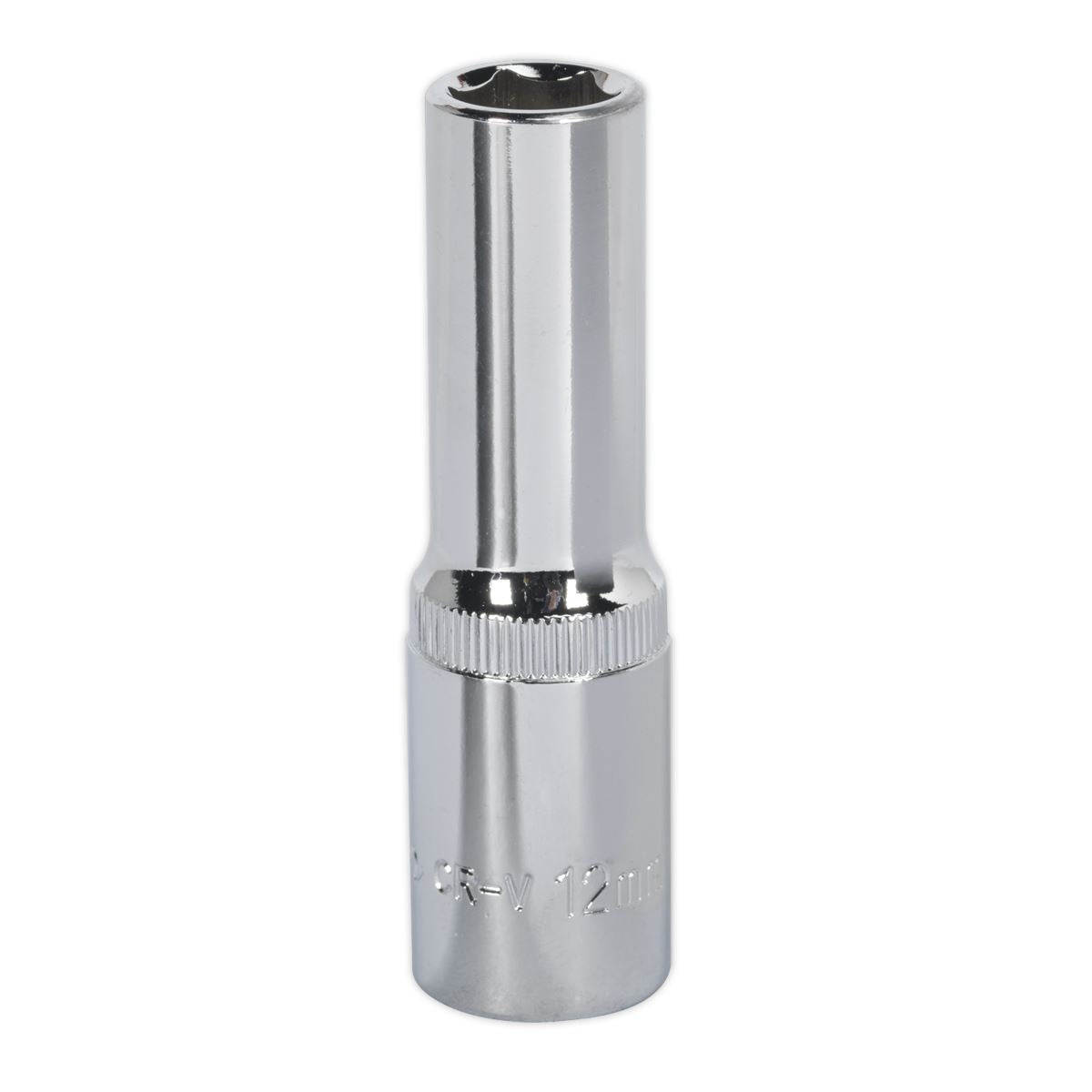 Sealey 12mm Deep Metric WallDrive Socket 1/2"Sq Drive Fully Polished SP1212D