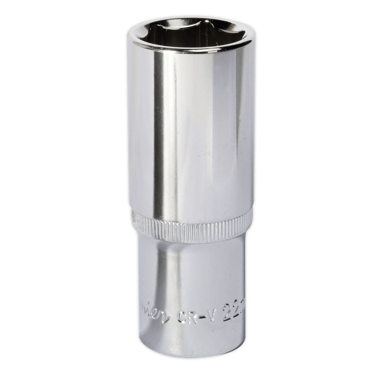 Sealey 22mm Deep Metric WallDrive Socket 1/2"Sq Drive Fully Polished SP1222D