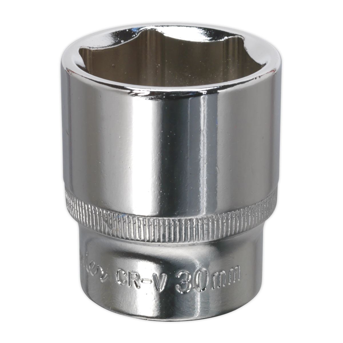 Sealey 30mm WallDrive Standard Length Chrome Socket 1/2"Sq Drive SP1230