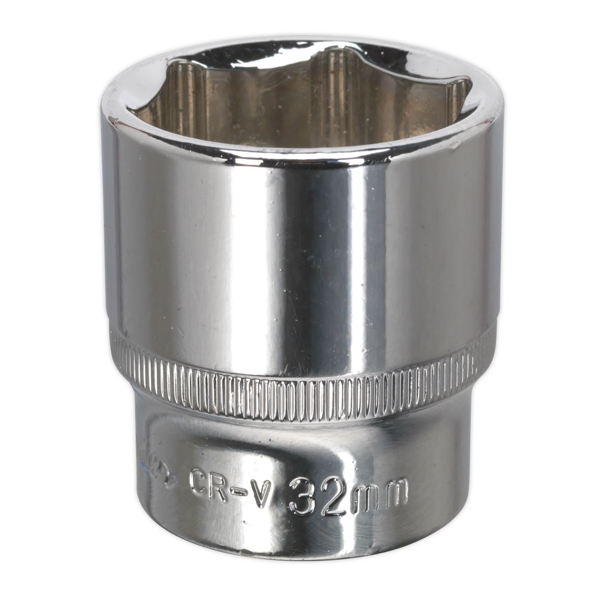 Sealey 32mm WallDrive Standard Length Chrome Socket 1/2"Sq Drive SP1232