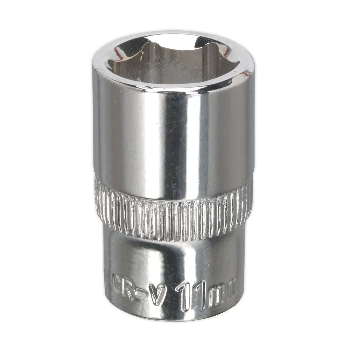 Sealey 11mm 1/4"D Metric WallDrive Chrome Socket Standard Length 6pt SP1411