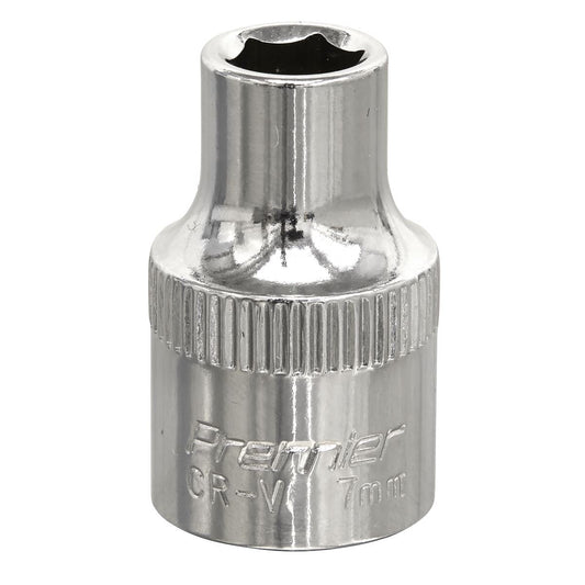 Sealey 3/8"Sq Drive Socket 7mm WallDrive Chrome Standard Length SP3807